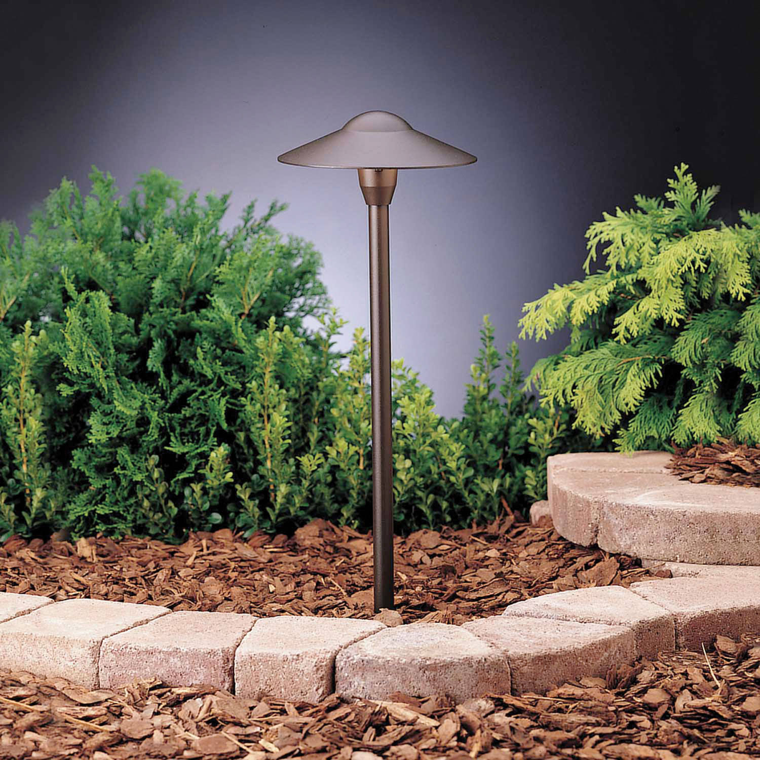 Kichler Low Voltage Path and Spread 1-lt 12V Textured Architectural Bronze - Pack of 6