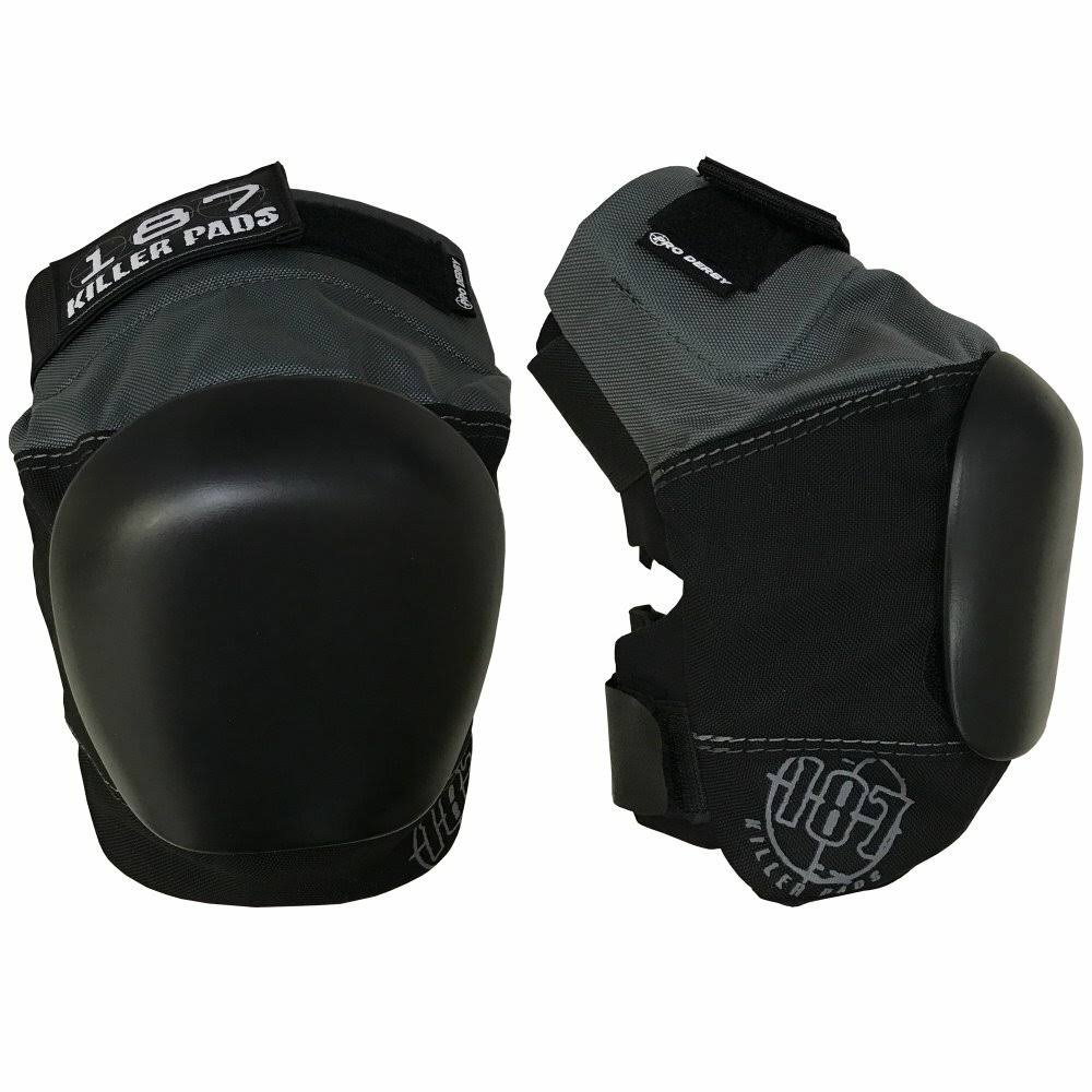 187 Killer Pads - Pro Derby Knee Pads - Grey / Black