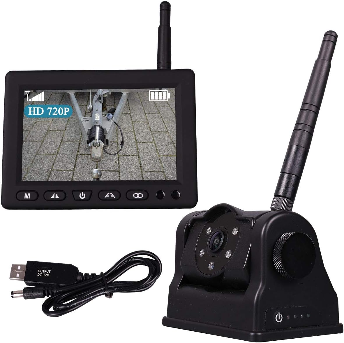 Wireless Hitch Camera Magnetic with 5