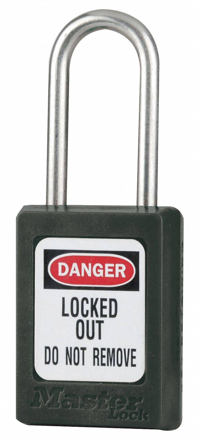 Master Lock S33KAS6BLK Lockout Padlock,KA,Black,1-13/16x22H,PK6