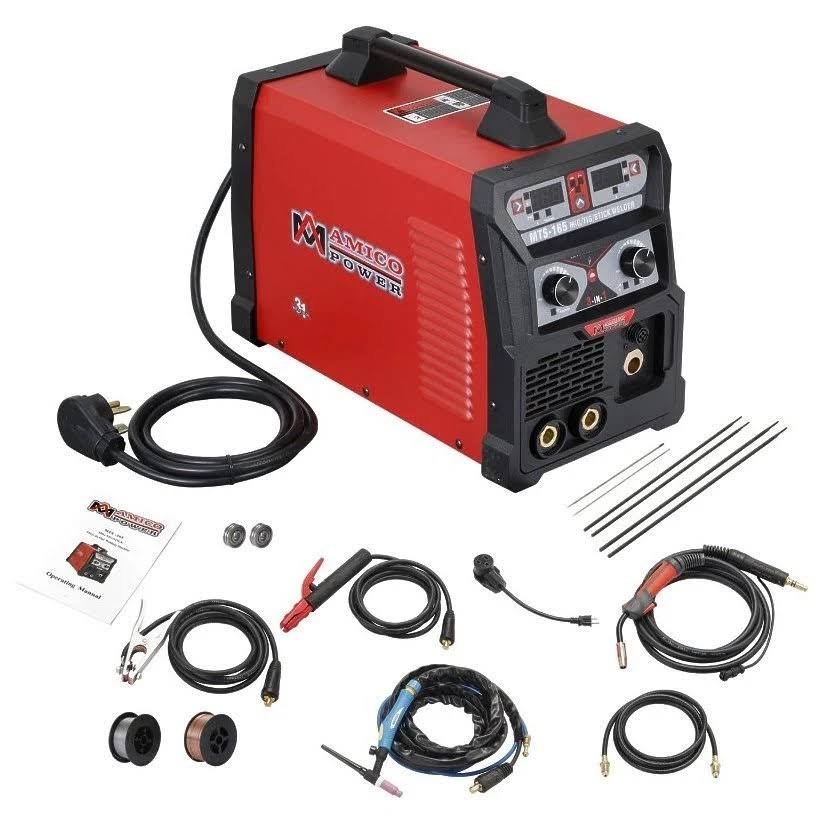 Amico Power Mts-165, 165 Amp MIG/TIG/Stick Arc 3-in-1 Combo Welder per Each