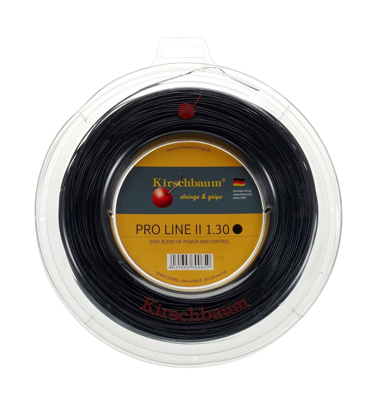 Kirschbaum Pro Line II 1.25 Black Tennis Reel - KIRSPROIIBK17R