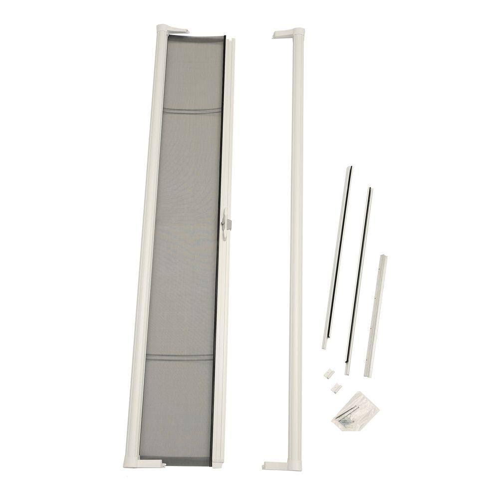 Larson 78 in. Brisa White Retractable Screen Door for Sliding Door