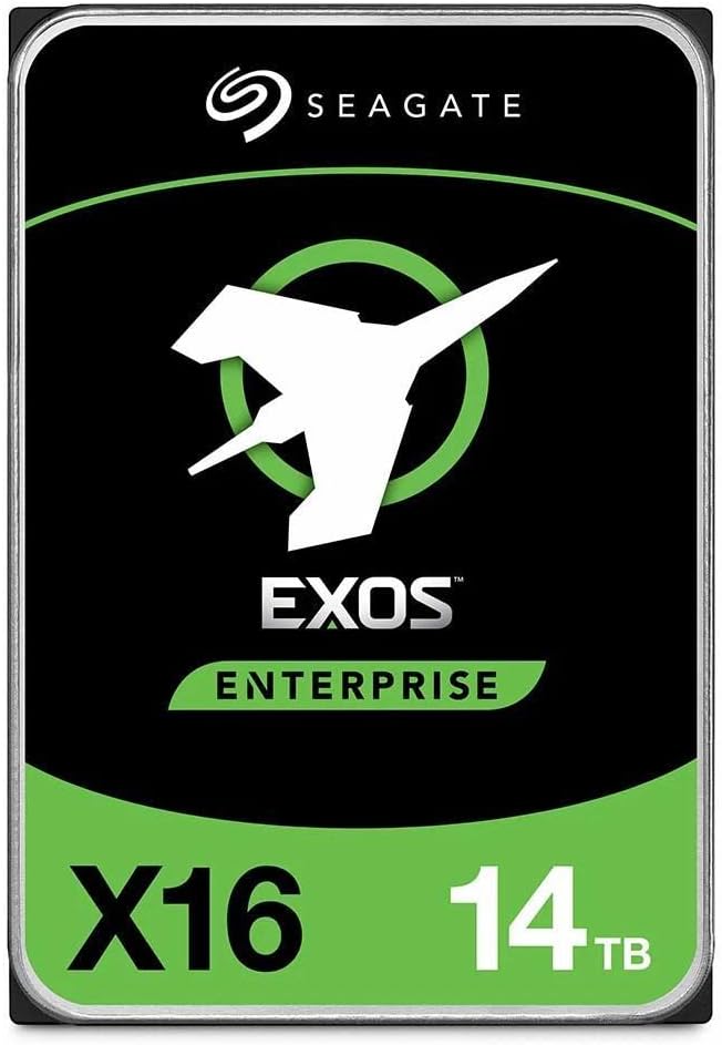 Seagate Exos X16 14TB 7200 RPM SATA 6Gb/s 256MB Cache 3.5-Inch Internal Data Center HDD Enterprise Hard Drive (ST14000NM001G) (Renewed)