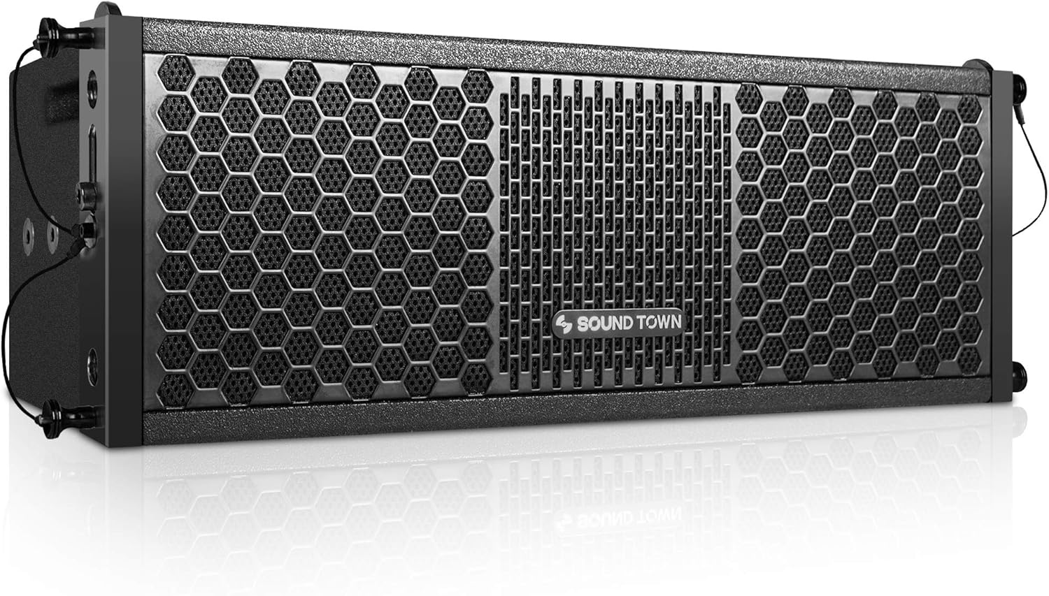 Sound Town ZETHUS Series 2 X 5” Line Array Loudspeaker System with Titanium Compression Driver, Black (ZETHUS-205V2)
