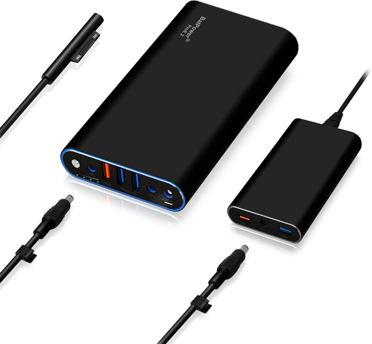 BatPower ProE 2 ES7B 98Wh MS Surface Power Bank for Surface Pro X 8 7 6 5 4 3 2 RT Go Surface Book 3 2 1 External Battery Surface Laptop 4 3 2 1 Portable Charger, USB QC Fast Charge Tablet Smartphone