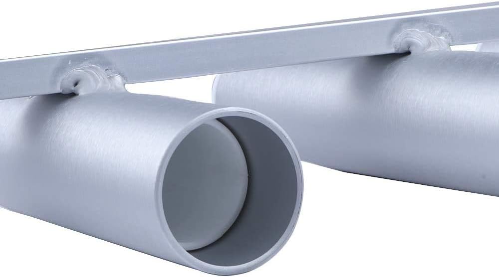 Aluminium 4 Link Tube Fishing Rod Holder Wall-Mounted Pod Rack for Marine Boat Yacht Camper RV (4 Tubes) Pack of 2