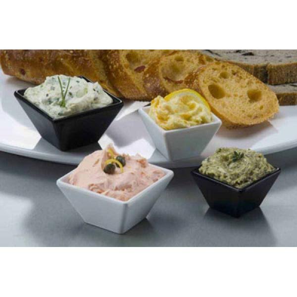 American Metalcraft MELSCB21 - Sauce Cup, 2 oz., Square, Black