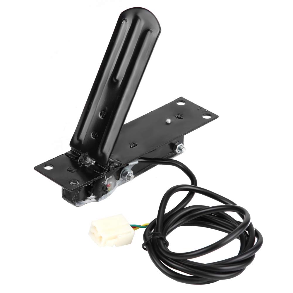 Qiilu Electric Throttle Pedal Assembly Electric Speed Pedal 24v Foot Throttle Kit Accelerator Speed Control Brake Pedal for Electric Go Kart Scooter E Bike Motor 250W 24V