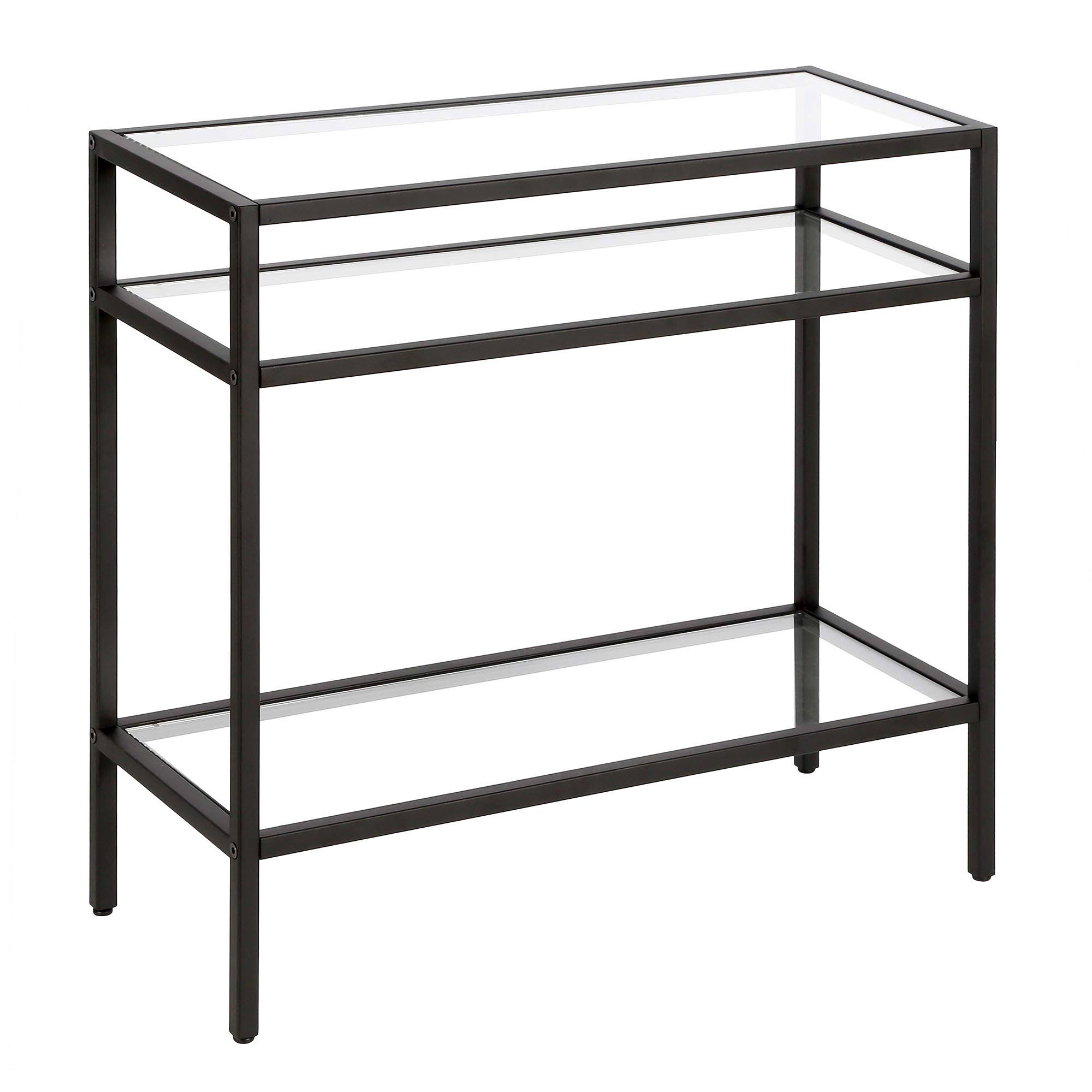 Sivil Rectangular Side Table - Black