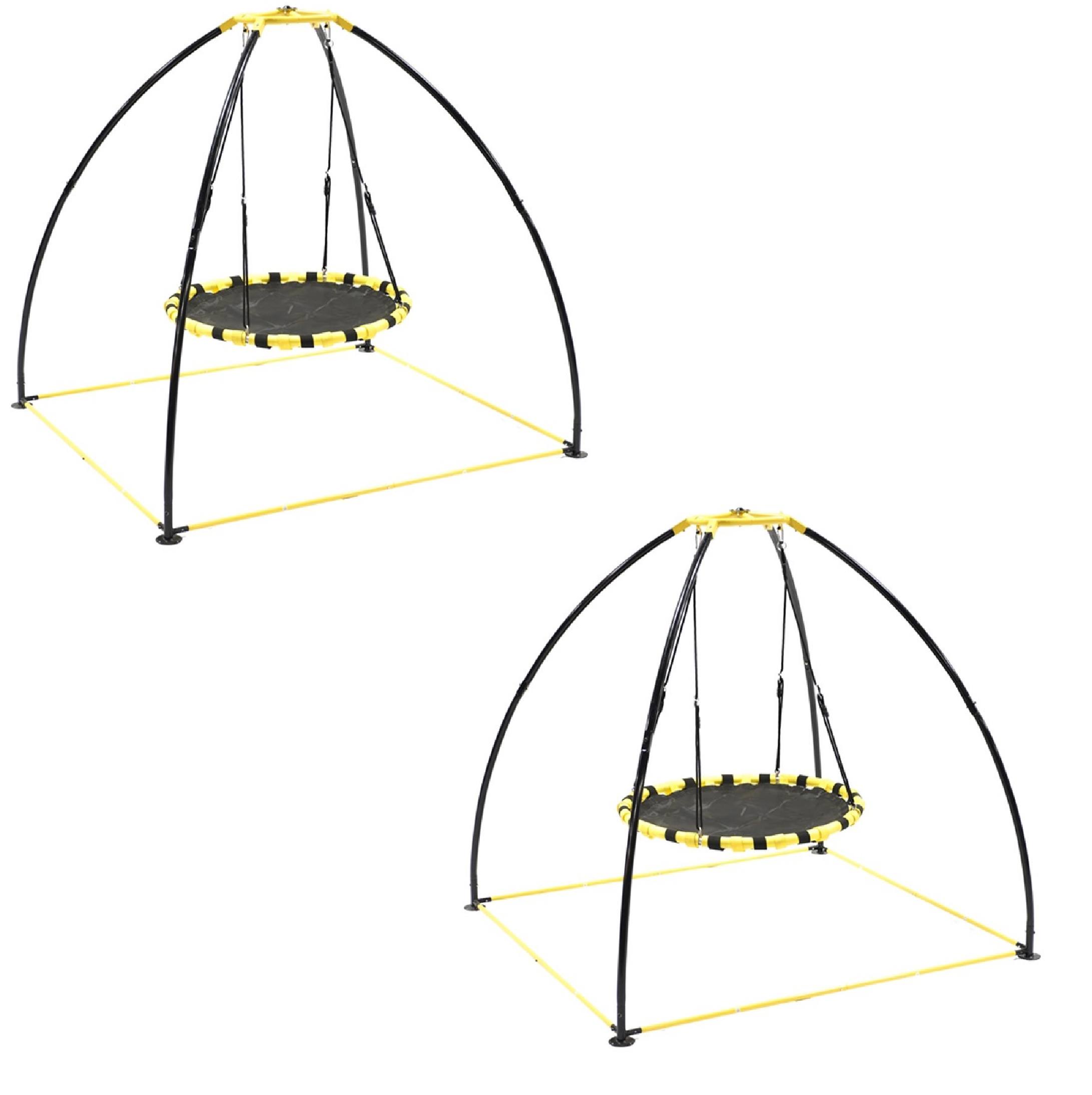 Jumpking JKBK-UFO Backyard 360 Degree Adjustable Height UFO Swing Set (2 Pack)