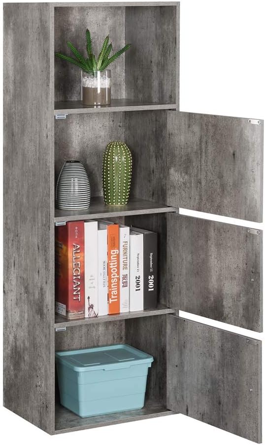 Convenience Concepts Xtra Storage 3 Door Cabinet, Faux Birch Pack of 2