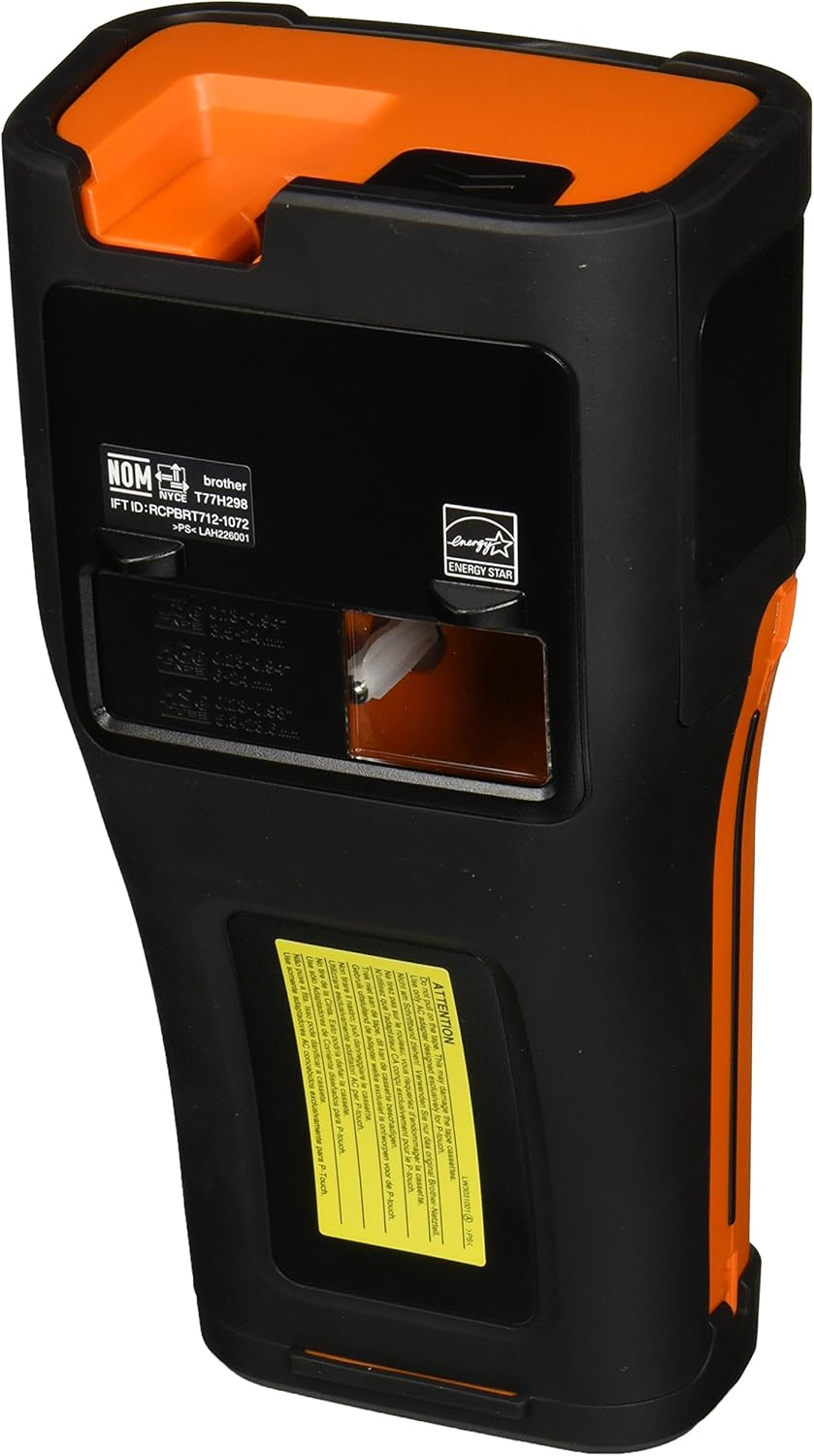 Brother P-Touch-E550W Hand-Held Labeler (UX0987),Black/orange