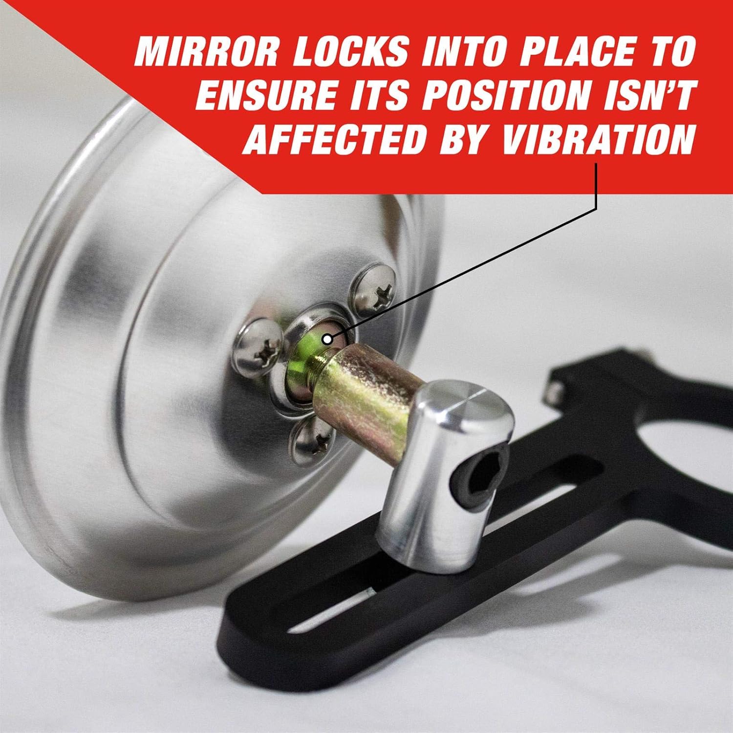 Longacre&reg; 52-22549 Spot Mirror, Clamp On, 1-1/2 Inch Roll Bar