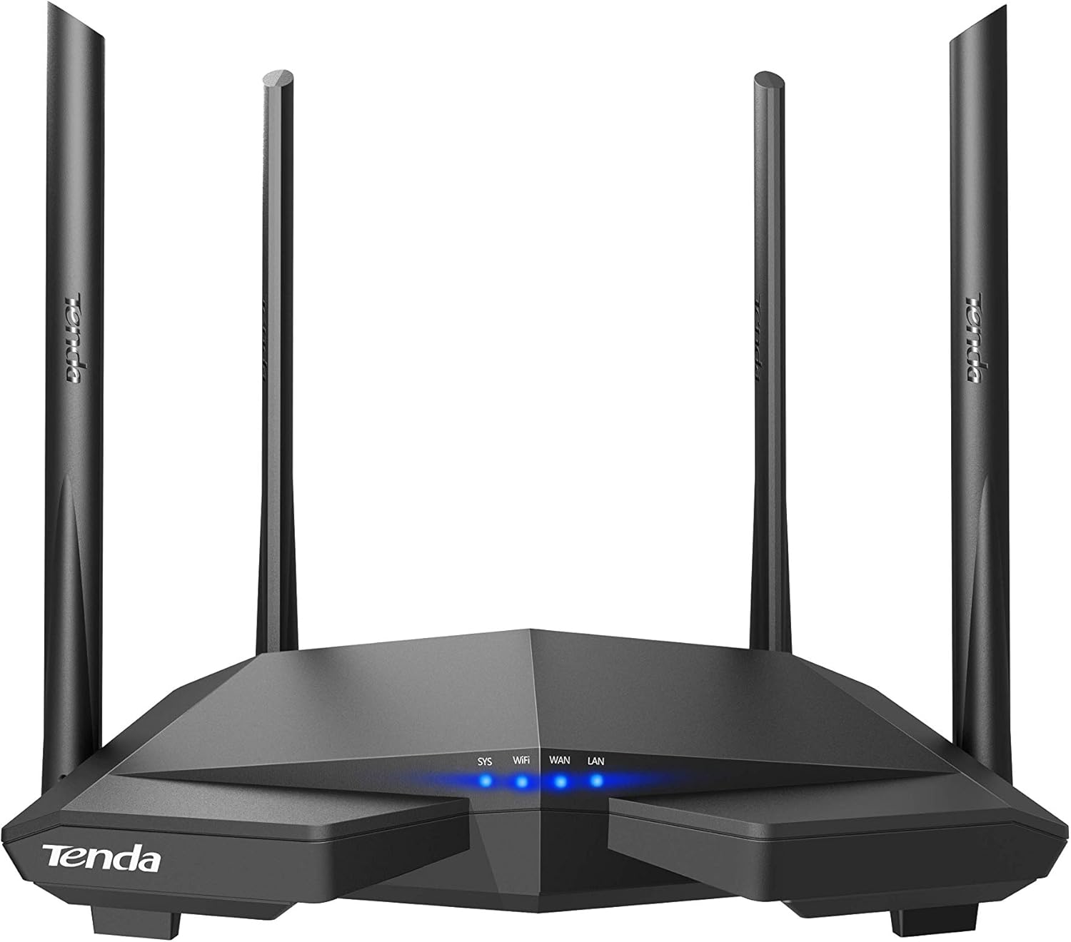Tenda Wi-Fi 6 Router AX1800 Smart WiFi Router (RX3) -Dual Band Gigabit Wireless Internet Router，with MU-MIMO+OFDMA, 1.8GHz Quad-Core CPU, Up to 1200 Square Feet Coverage(4 Rooms) & 64 Devices Pack of 2