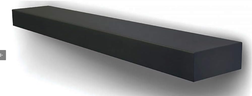 Titus Metal Stainless Steel Mantel Shelf - Brushed Finish 68 Inch Beautiful Modern Shelf Perfect for Electric Fireplaces and More! Mantels Direct