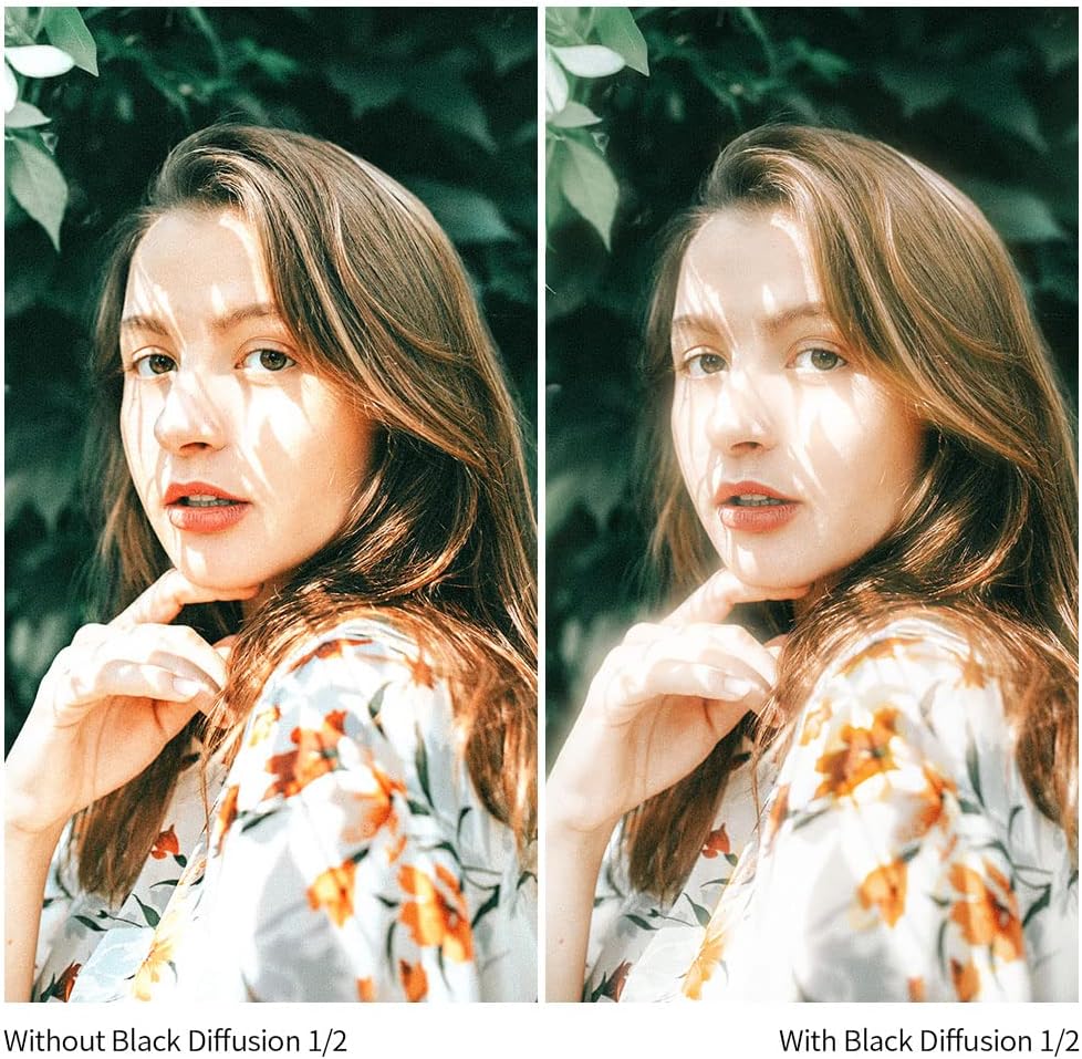 K&F Concept 82mm Black Soft Diffusion Filter 1/2 Special Effects Filter Cinebloom Effect Filter with Double Side Multi-Layer Coated, Waterproof/Scratch Resistant Dream Effect Filter for Camera Lens