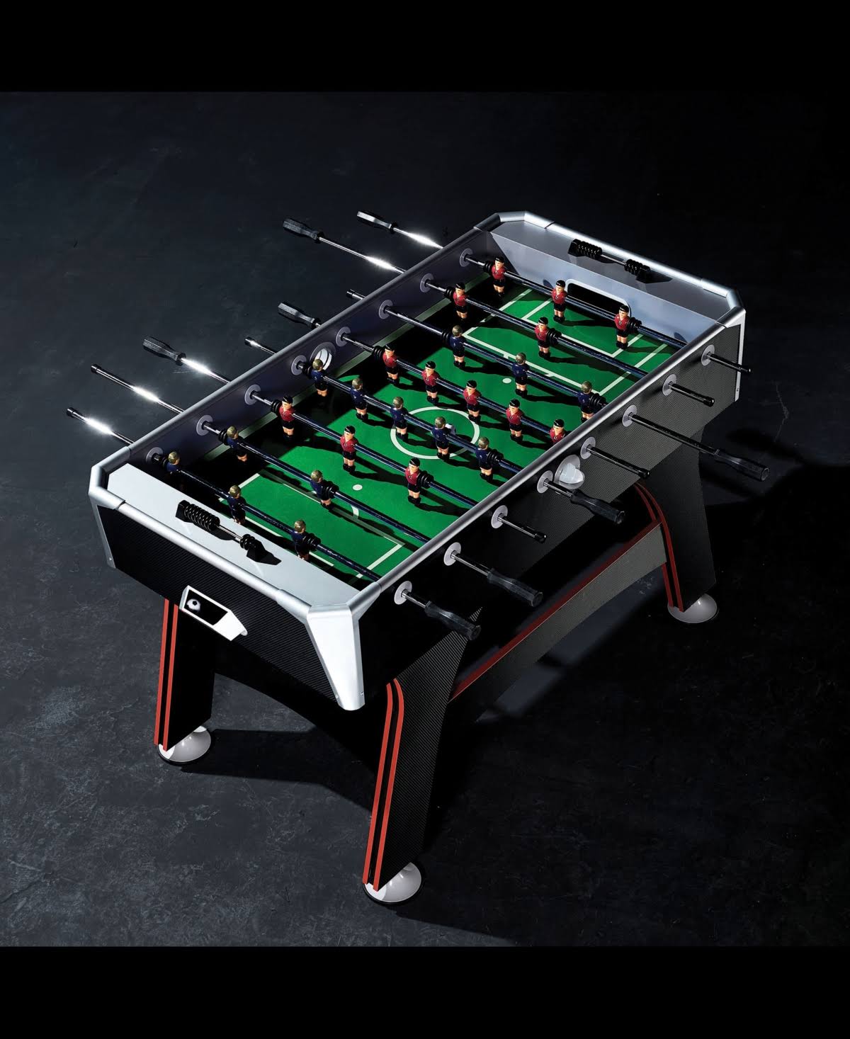 EA Sports 56x22 Foosball Table, Black/Red