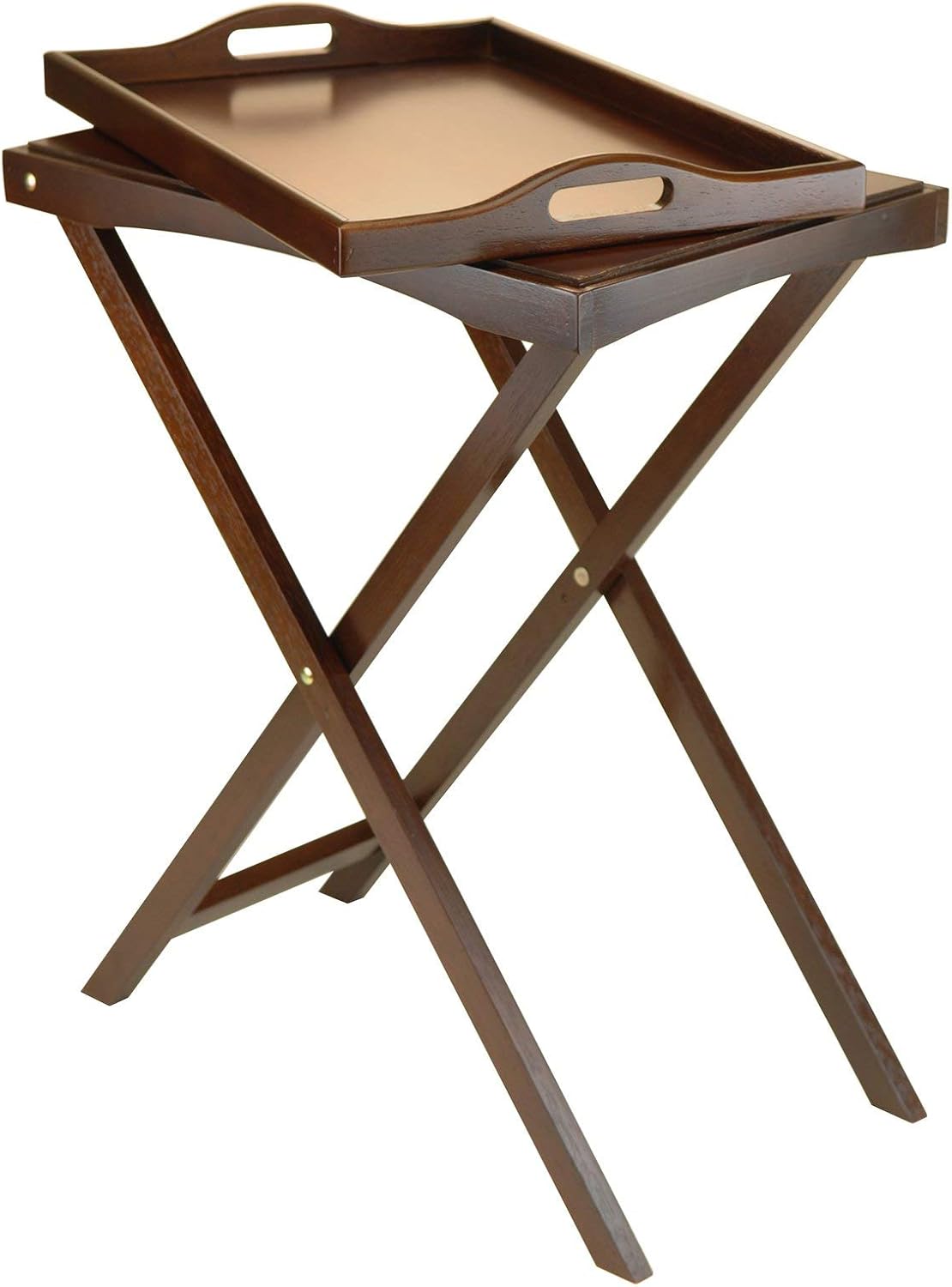 Winsome Wood Devon Butler TV Table with Serving Tray Pack of 2