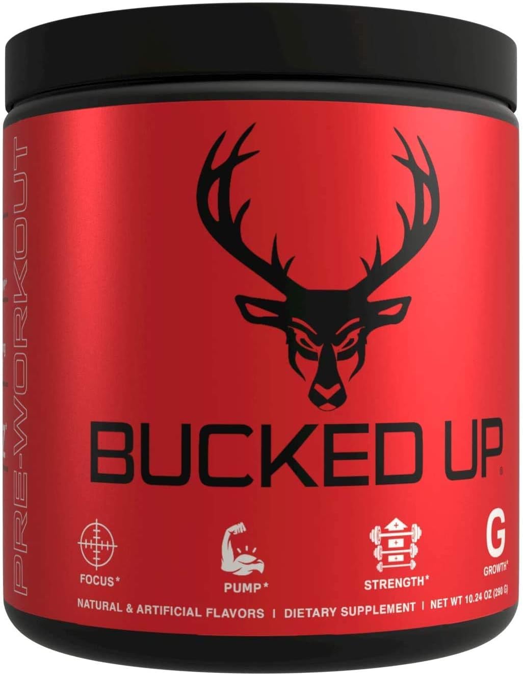 Bucked Up Pre Workout 6 Grams Citrulline, 2 Grams Beta Alanine, and 3 Other Registered trademarked Ingredients (Red Raz) Pack of 2