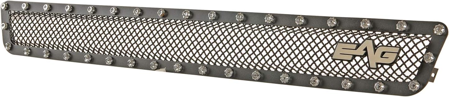 EAG Bumper Grille Rivet Black Stainless Steel Wire Mesh Grille Fit for 04-05 F-150
