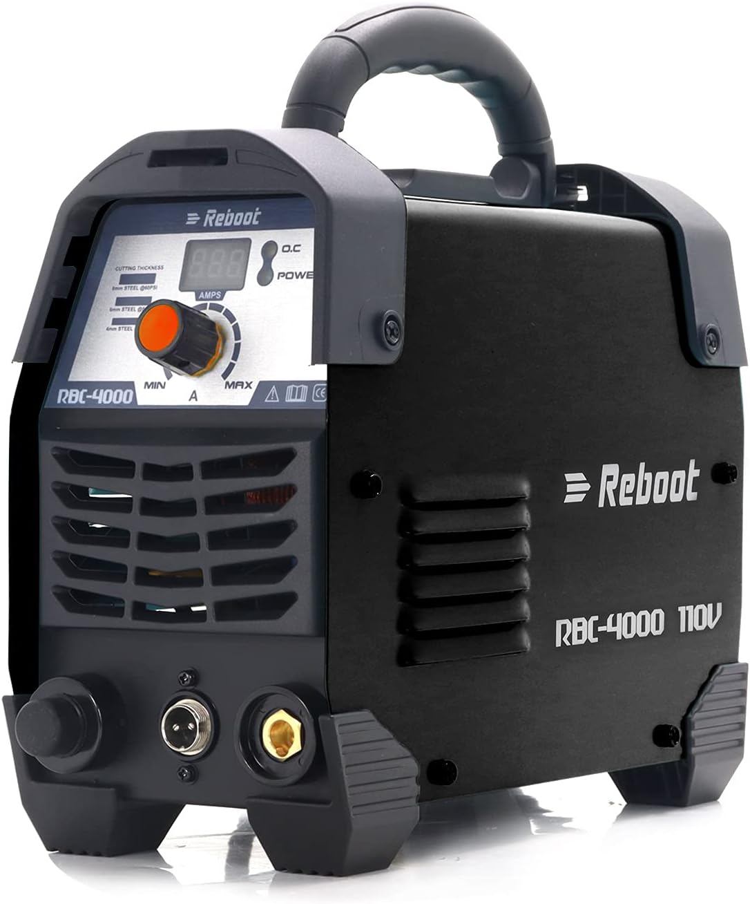 Reboot Plasma Cutter IGBT Inverter 40 Amps RBC-4000 AC 110V Air 1/2'' Cutting Plasma Cutting High Frequency Duty Cycle for Aluminum Stainless Mild Steel Copper Iron Chrome-Black