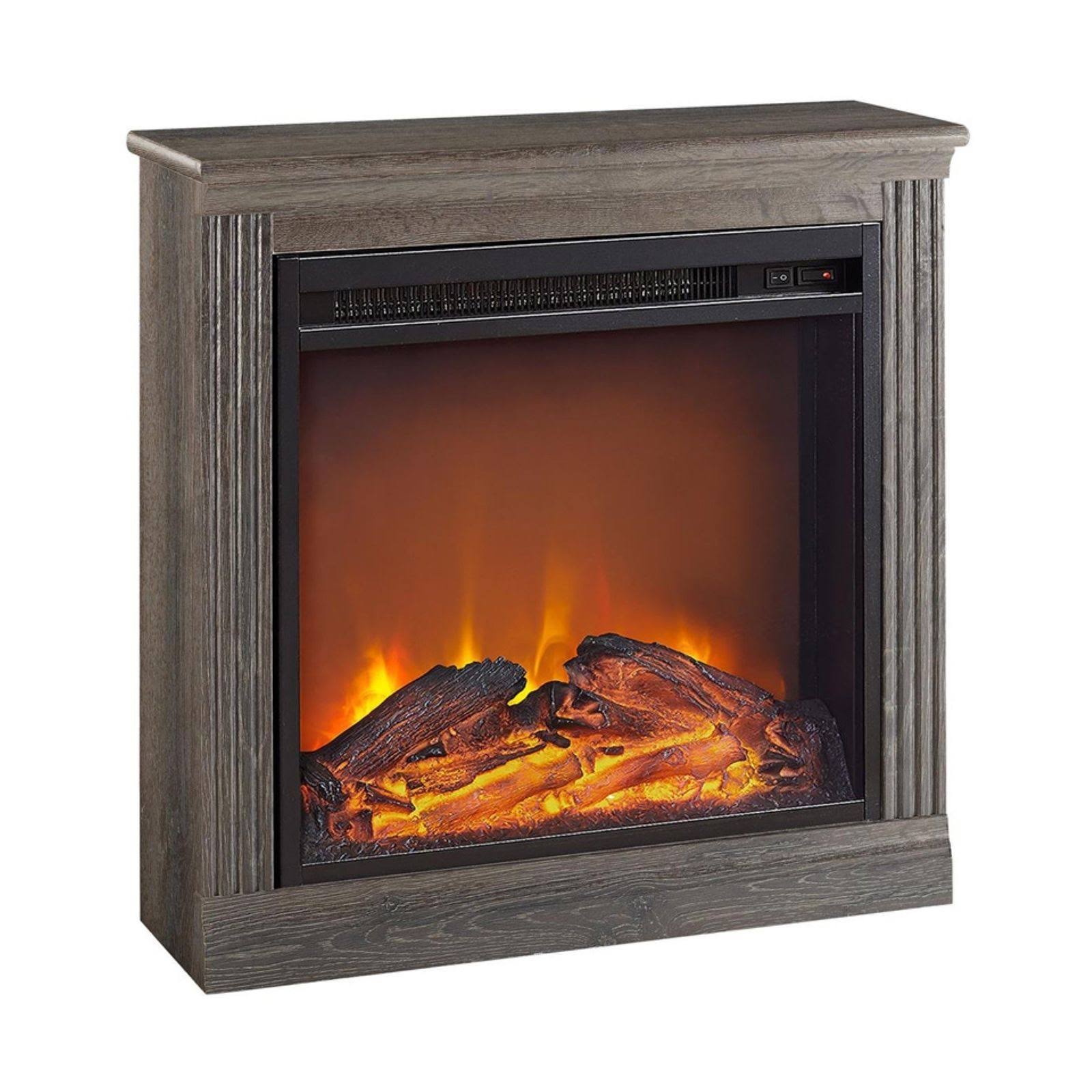 Ameriwood Home Bruxton Electric Fireplace (Brown)