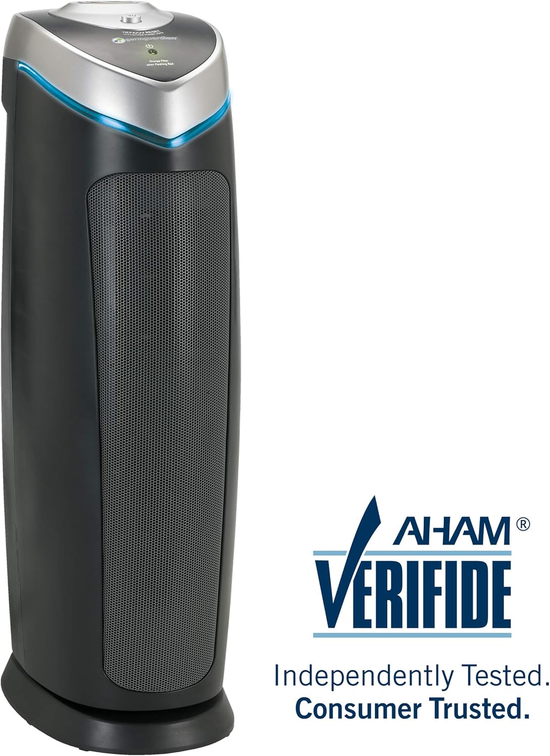 Germ Guardian True HEPA Filter Air Purifier with UV Light Sanitizer, Eliminates Germs, Filters Allergies, Pollen, Smoke, Dust Pet Dander, Mold Odors, Quiet 22 inch 4-in-1 Air Purifier for Home AC4825E