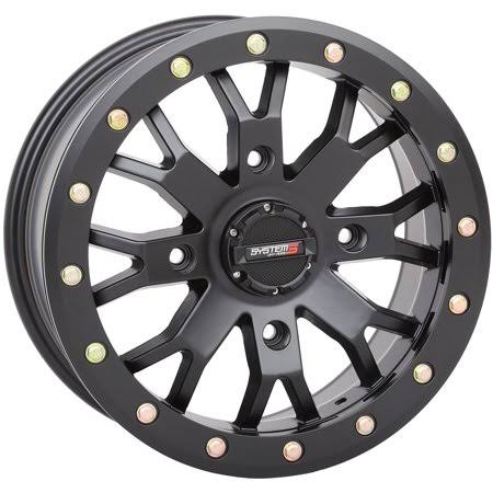 System 3 Sb-4 Beadlock 14x7 ATV/UTV Wheel - Matte Black (4/137) 6+1 [14s3-3137]