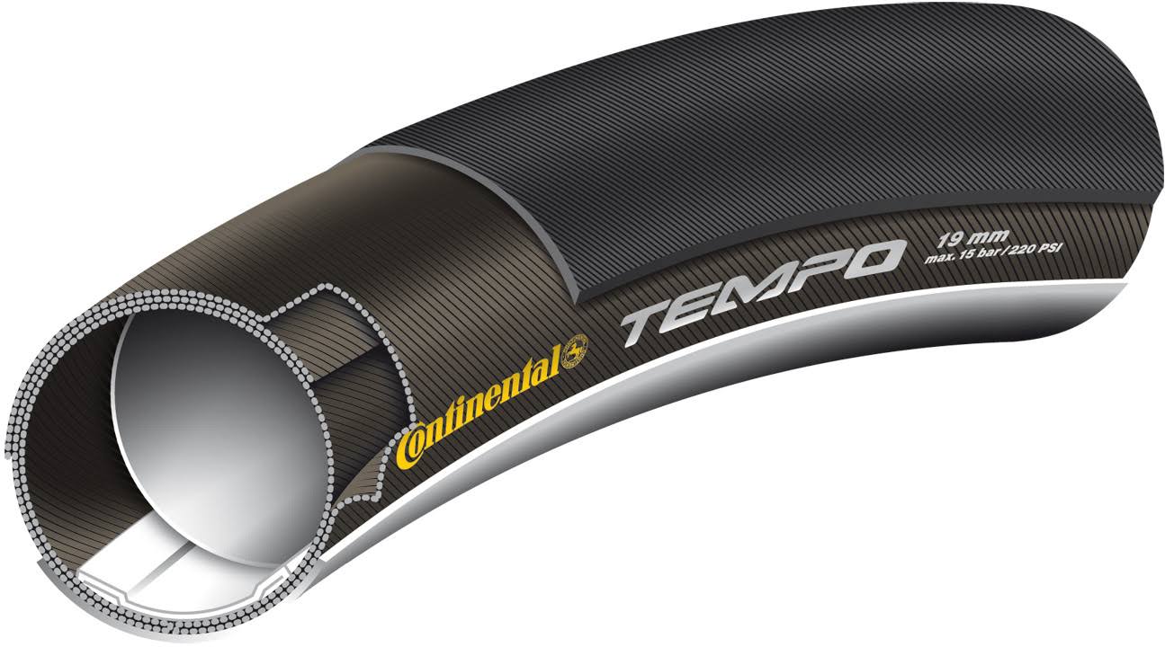 Continental Tempo II Tubular Tire, Black, 700c x 22 mm