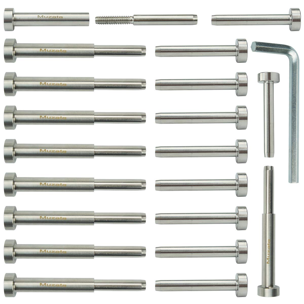 Muzata Cable Railing kit Invisible Turnbuckle 3/16