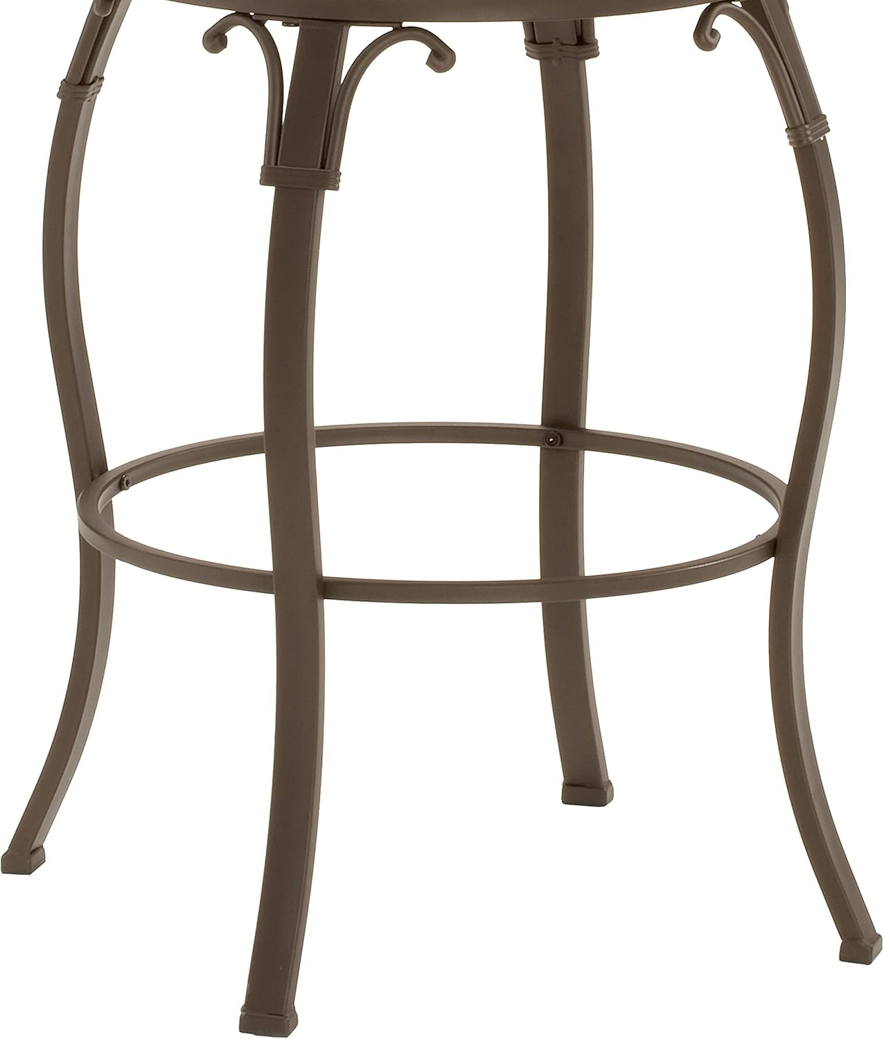 Hillsdale Lakeview Swivel Counter Height Stool 24-Inch with Slate Accents, Brown