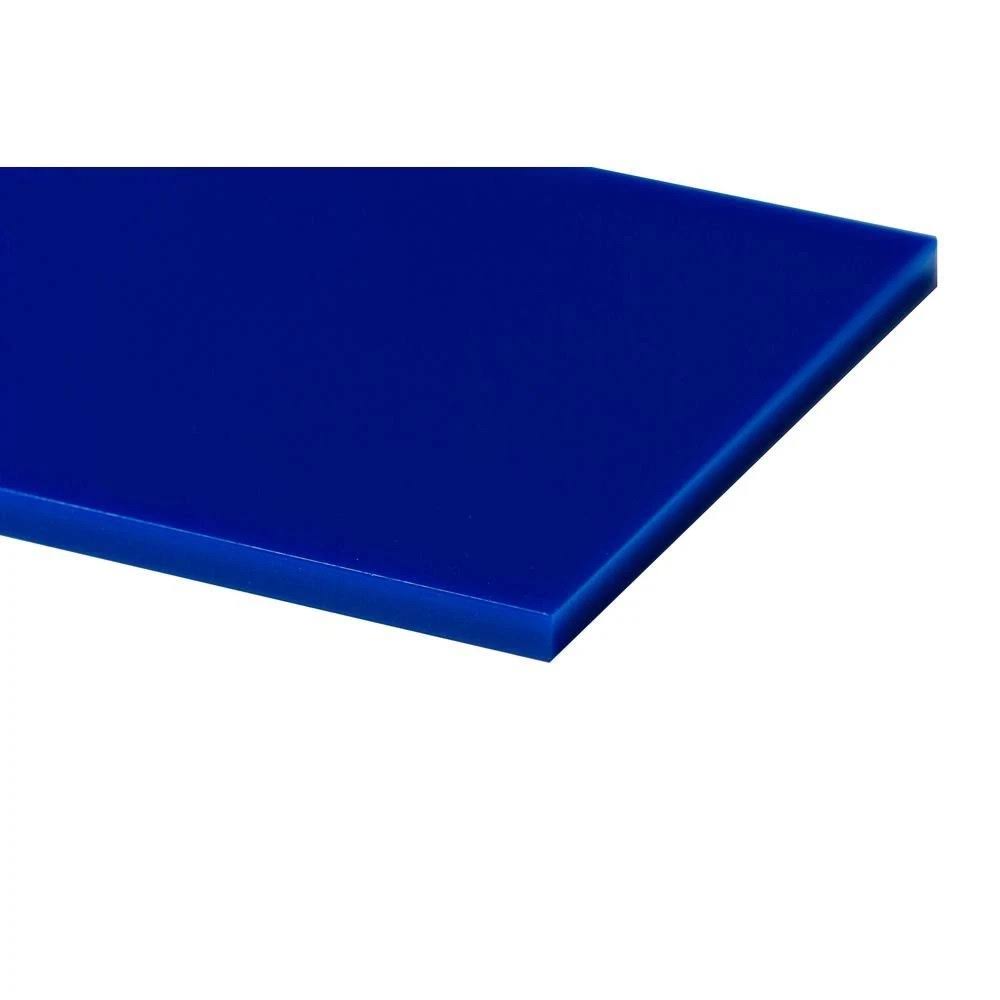 Plexiglas 48 in. x 96 in. x 0.118 in. Blue Acrylic Sheet 102249
