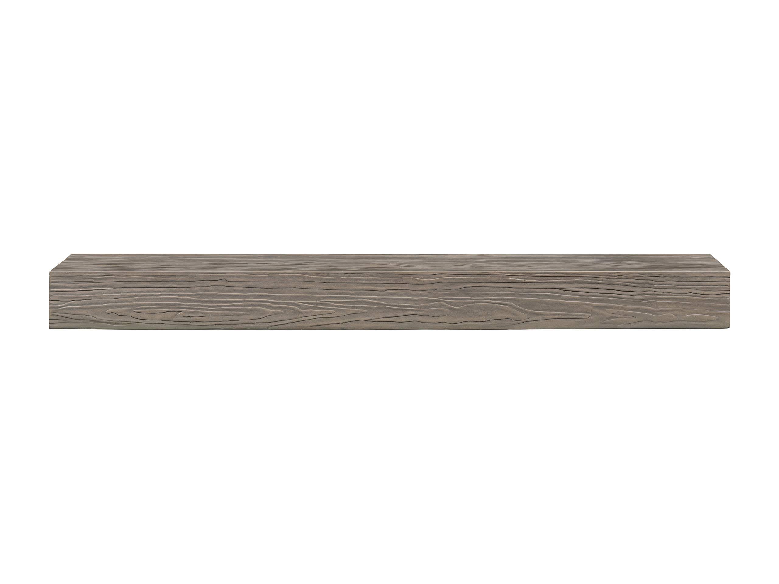 Pearl Mantels Zachary Non-Combustible Natural Wood Look Shelf, 72