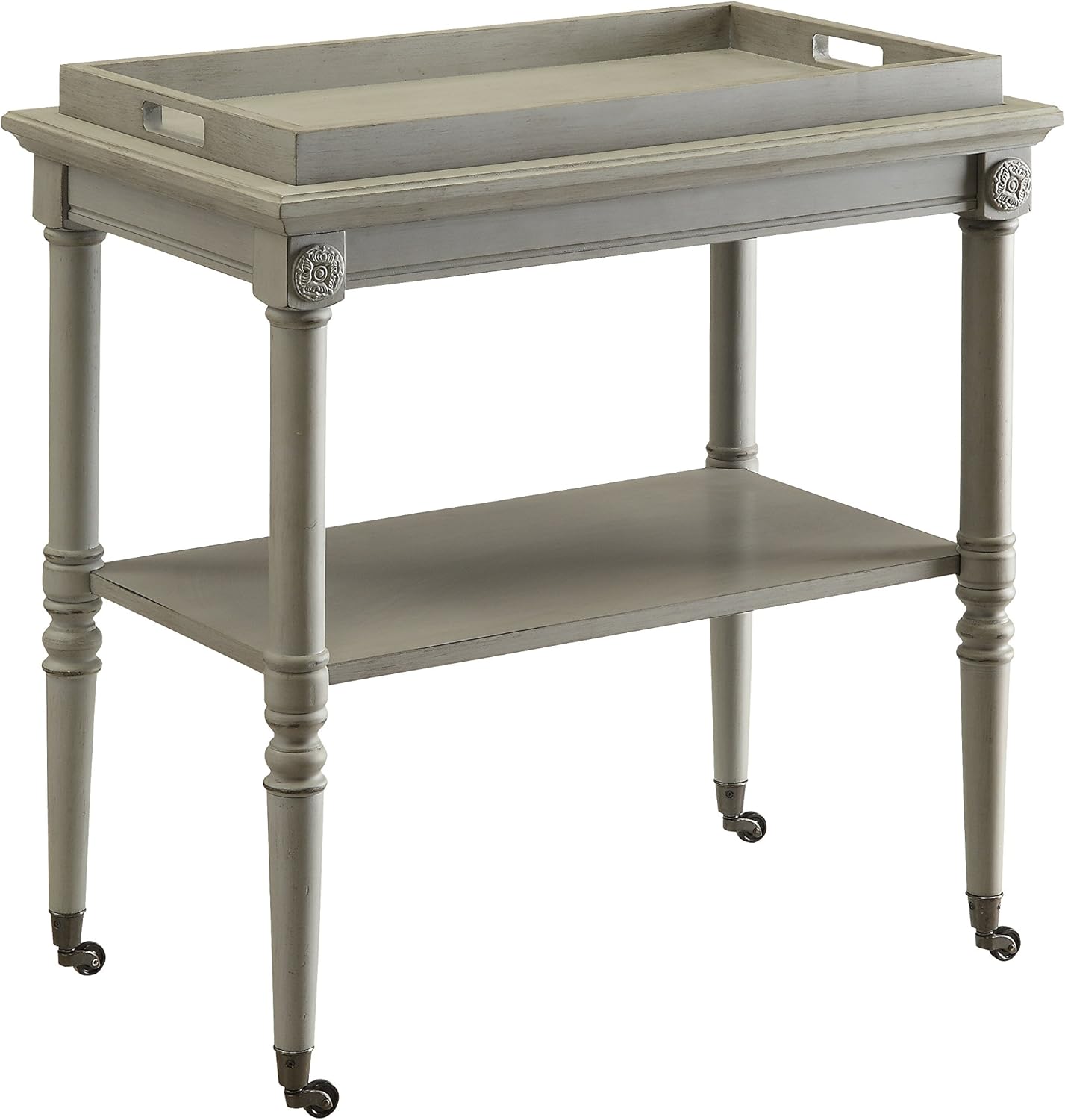 ACME Frisco Antique White Tray Table
