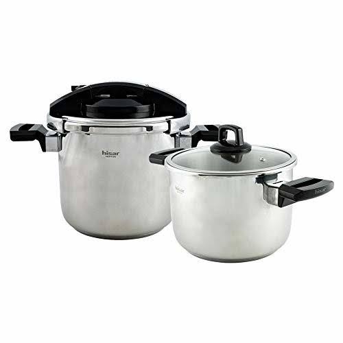 Hisar Neptune Pressure Cooker Pot Set 4+7 Black, Presto Canner,Stainless Steel P