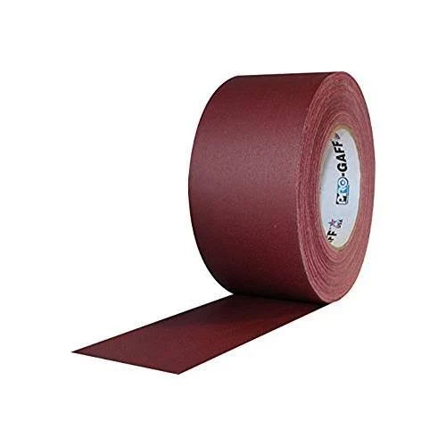 Pro Gaff Burgundy Gaffers Tape 3x22 x 55 Yard Roll (Pack of 16)