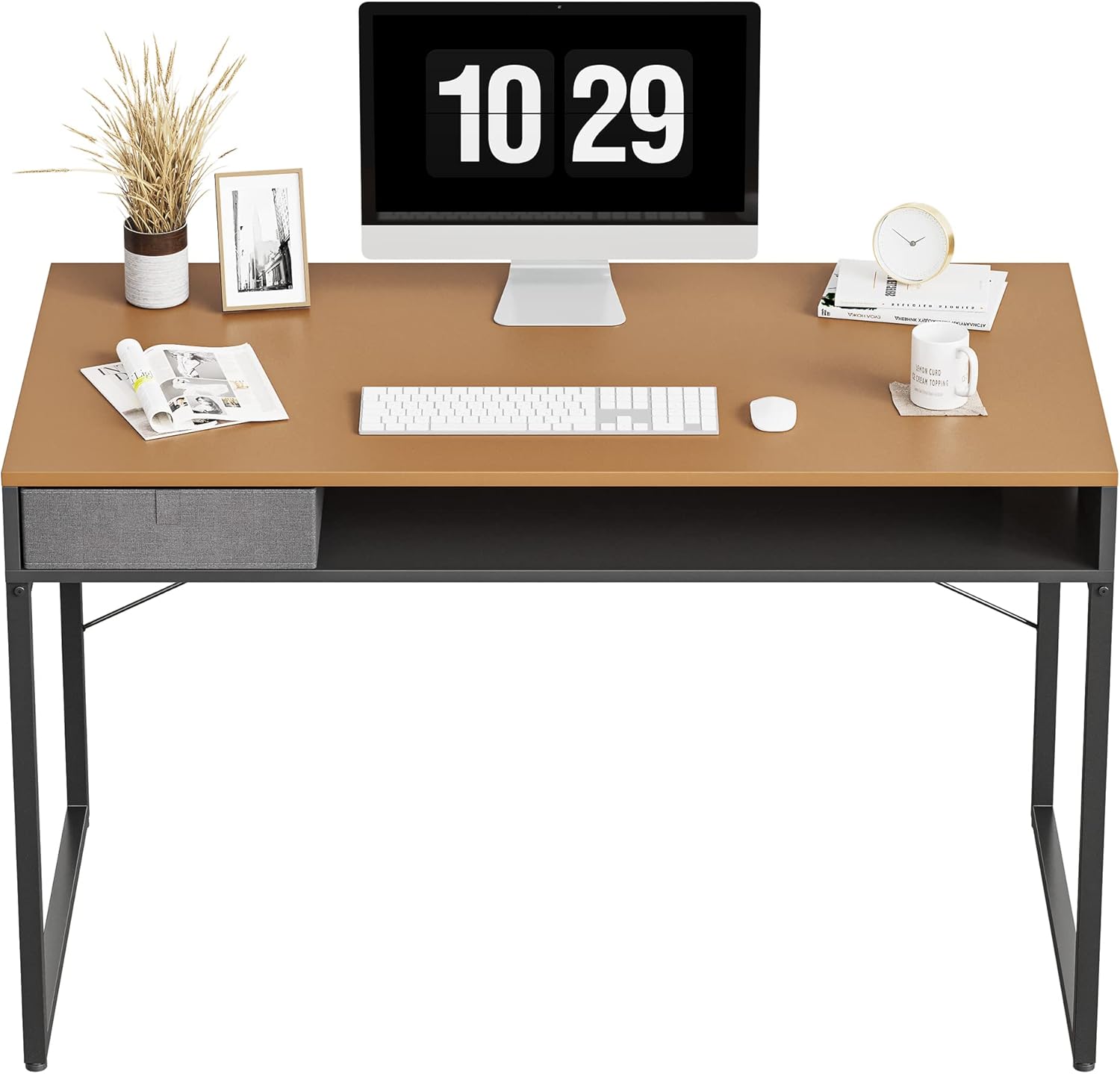 Cubiker Computer Desk with Drawer, 40
