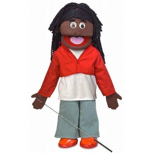 25x22 Sierra, Black Girl, Full Body, Ventriloquist Style Puppet