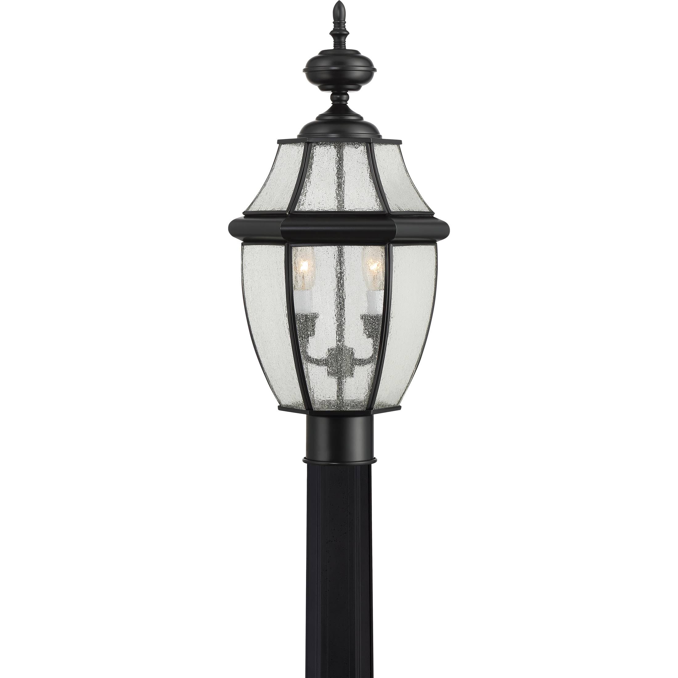Quoizel NY9011K Newbury Outdoor Post Light, Mystic Black