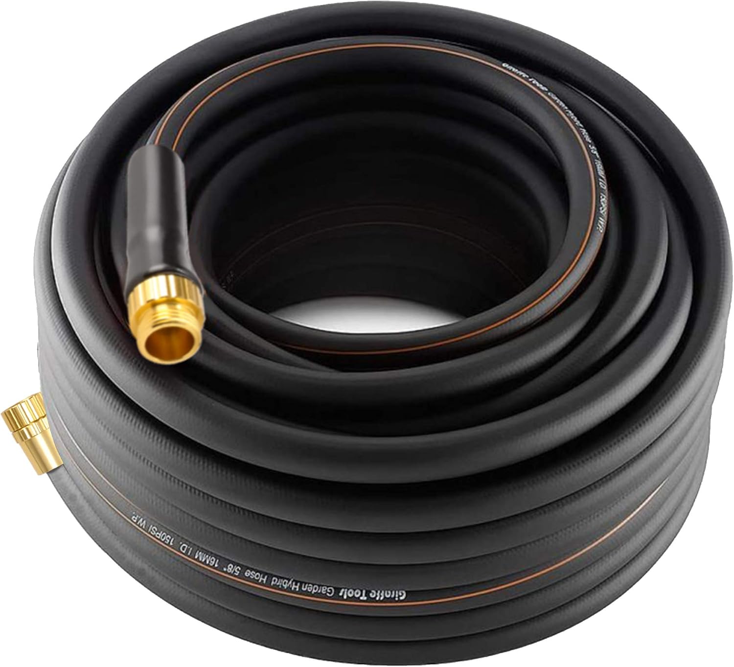 Giraffe Tools Hybrid Garden Hose 5/8 in. x 100 ft. Lightweight, Durable Water Hose with Sleeves, No-kink, Leakproof, Heavy Duty Gardening Hose with Male to Female Fittings Pack of 2