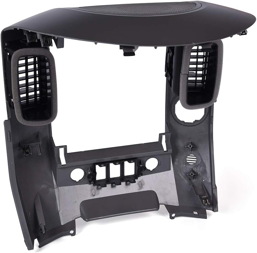 PIT66 Center Dash Bezel, Compatible with 04-06 Nissan Titan Armada SE & LE (NOT FIT Dual Climate Control) Center Dash Radio AC Finisher Surround Bezel with Center Speaker Panel