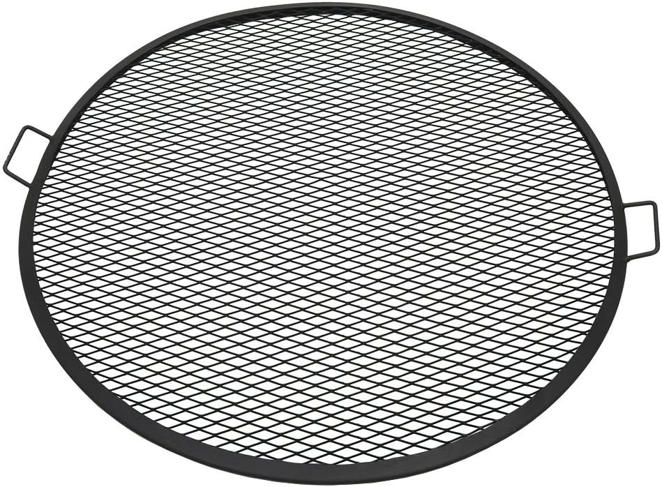 Sunnydaze X-Marks Fire Pit Grill Cooking Grate - Outdoor Round Campfire BBQ Rack - Campfire Cooking Grill - Portable Outside Camping Cookware - Heavy-Duty Steel Construction - 37.5-Inch