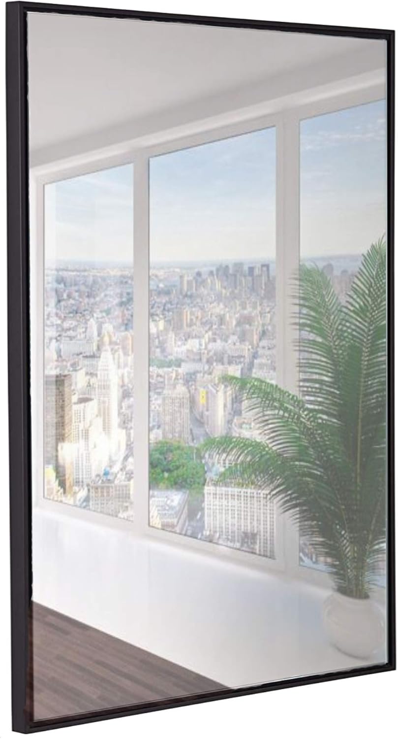 Rectangle Black Bathroom Mirror with Metal Frame 20