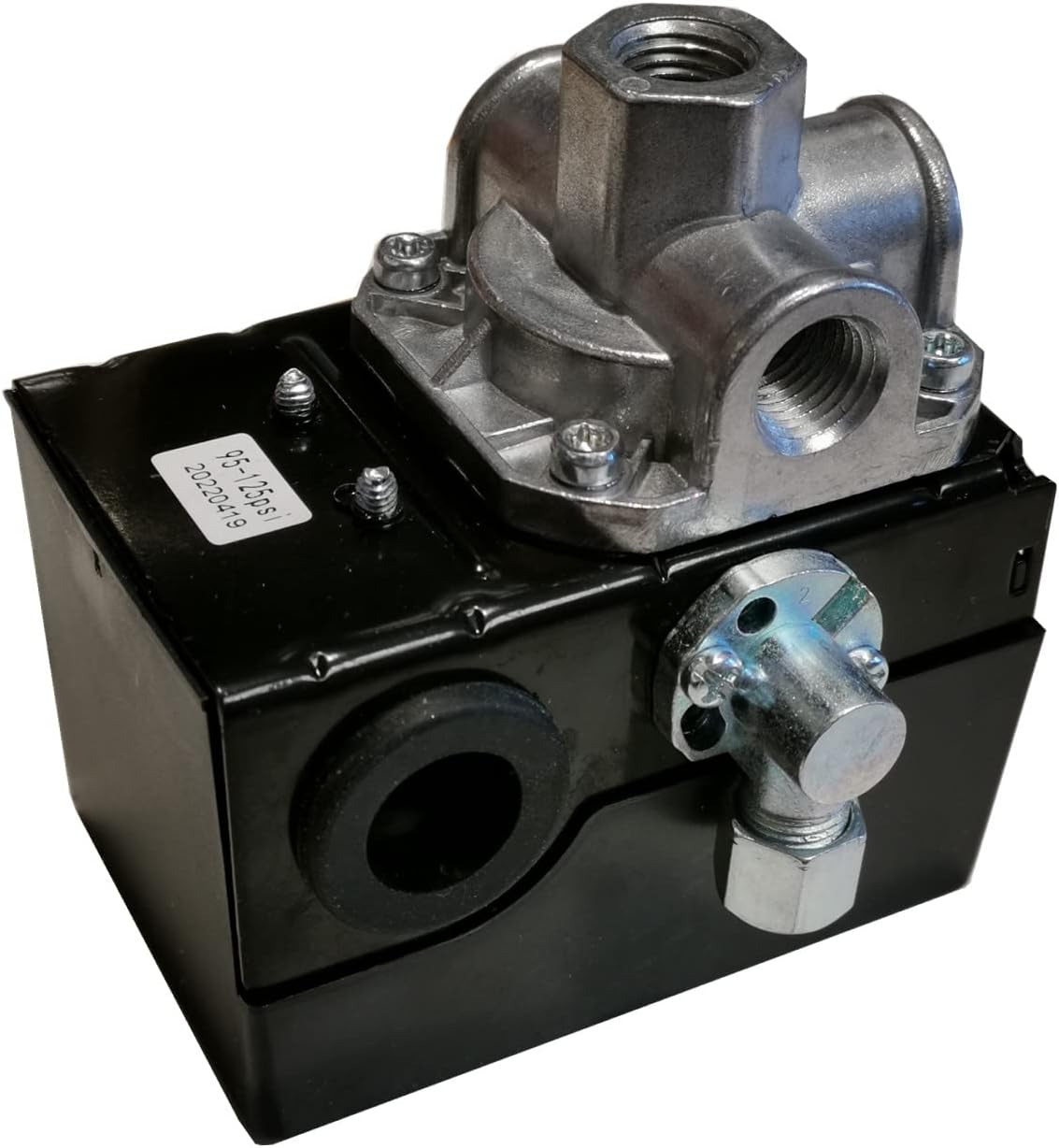 XIAOWEI CW207576AV Pressure Switch For Campbell Hausfeld Air Compressor 95/125 Psi Compatible with 69JG109569R 69JF7LY2C Pack of 2