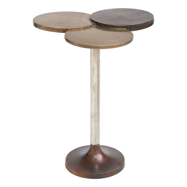 Zuo Modern Dundee Accent Table - Antique Brass