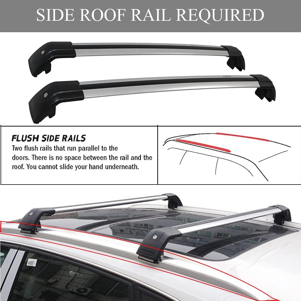 EZREXPM Roof Rack Cross Bars Fit for Kia Sorento 2016 2017 2018 2019 2020 2021 2022 Cargo Carrier Crossbar Accessories (Don't FIT for KIA Sorento X-LINE)