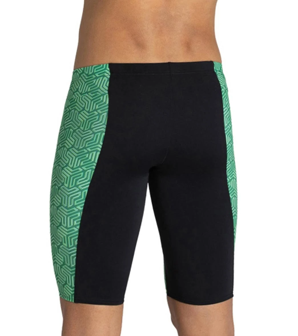 Arena Man Kikko Swim Jammer Black-Multi Green 36