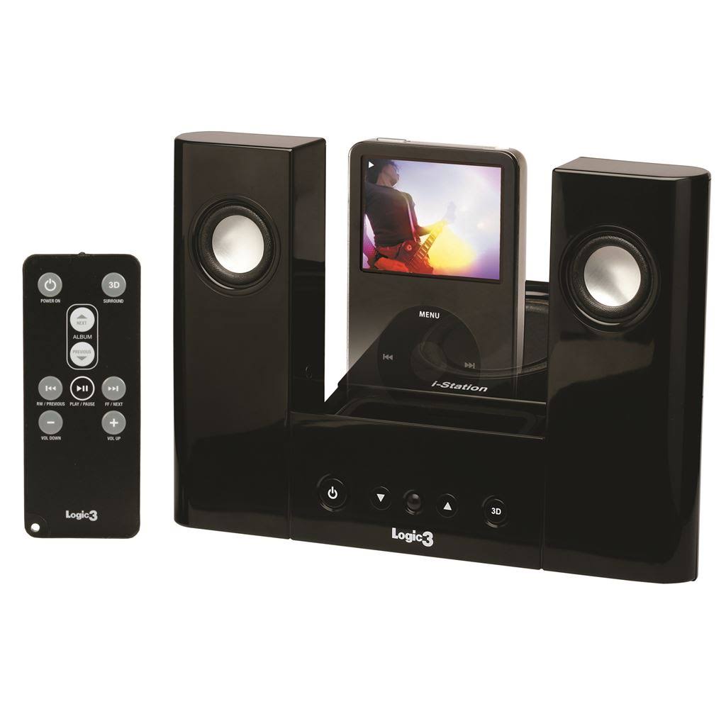 Logic3 Istation7 iPod Speaker System (Black)