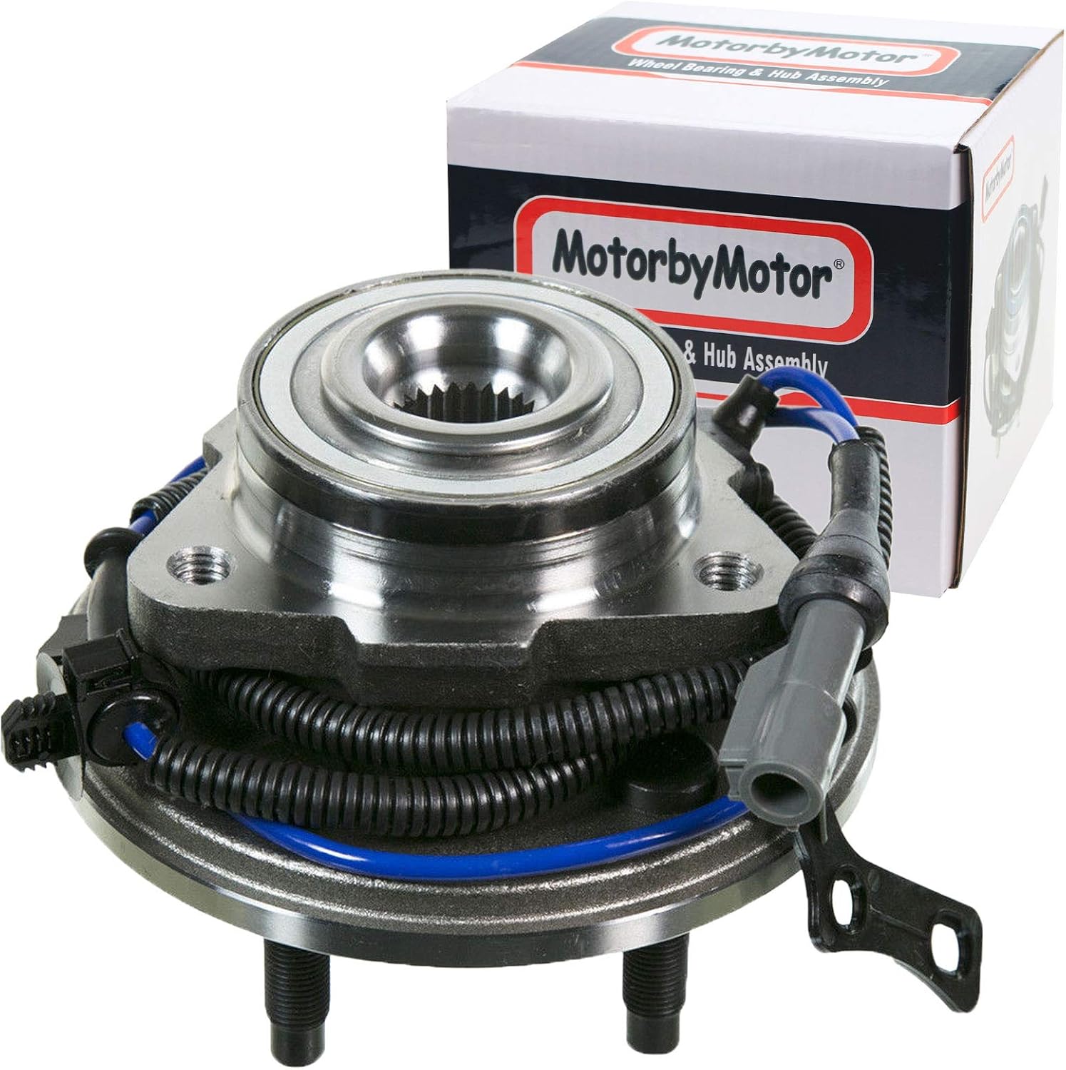 MotorbyMotor 515078 Front Wheel Bearing and Hub Assbmely with 5 Lugs w/ABS Fits for 06-10 Ford Explorer, 07-10 Ford Explorer Sport Trac, 06-10 Mercury Mountaineer Hub Bearing (All Models)